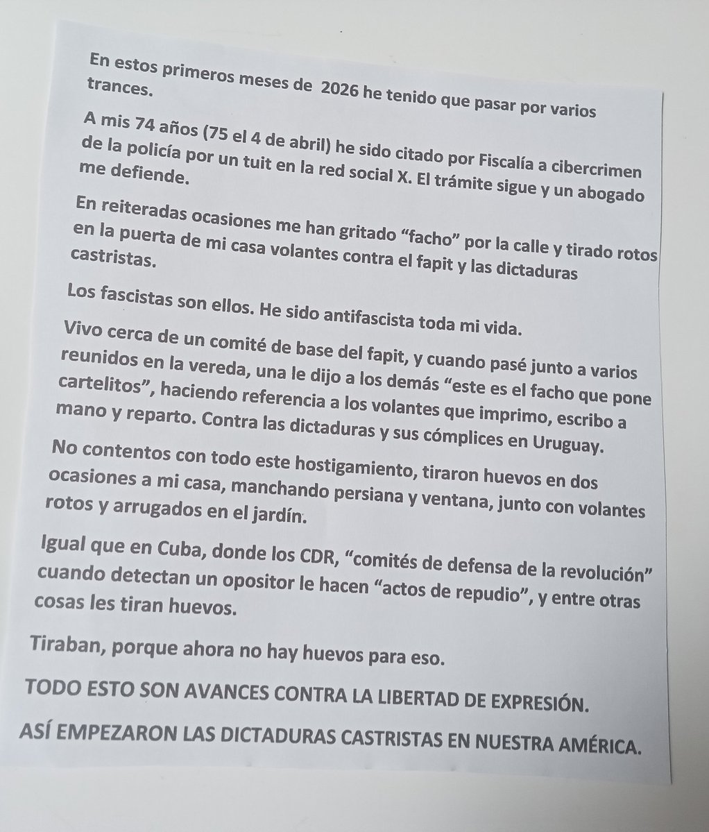 Prof. Antonio Romero Piriz , Oriental Republicano tweet media