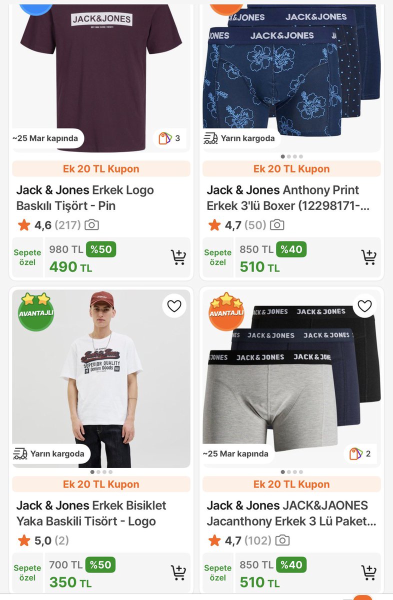 ucuzzabull's tweet photo. https://t.co/Vg5SEnegza
@hepsiburada da Jack&Jones da Harika Kampanya Var Avantajlı Fiyatları Kaçırma
#reklam değildir #indirim #jackjones #hepsiburada https://t.co/oIB1pOCj4i