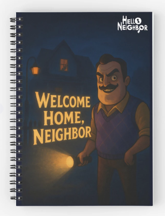 You can get this Theodore Peterson design from here 👉Link: redbubble.com/i/notebook/The… 
#videogaming #GamerLife #game #helloneighbor #horrorgame #peterson #videogame