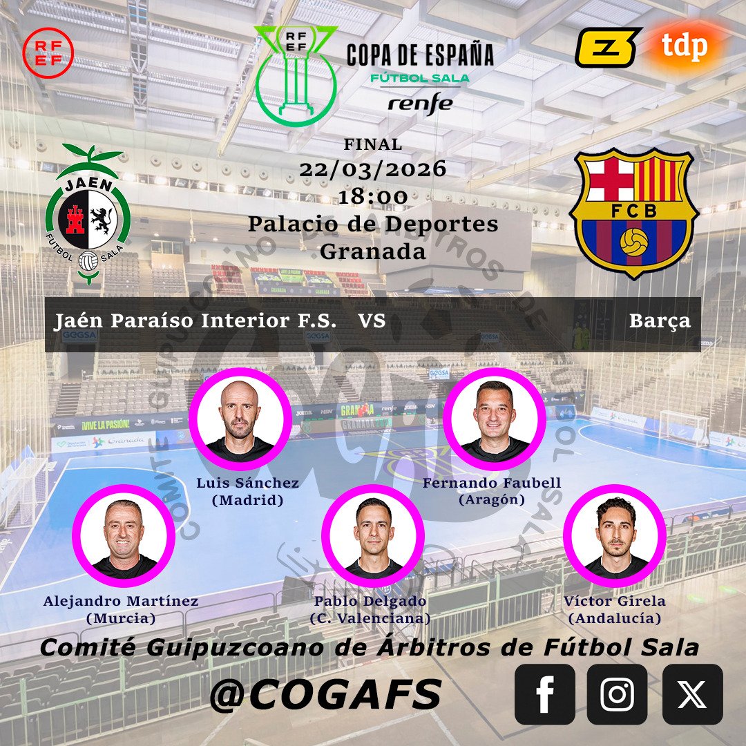 Comité Guipuzcoano de Árbitros de Fútbol Sala tweet media