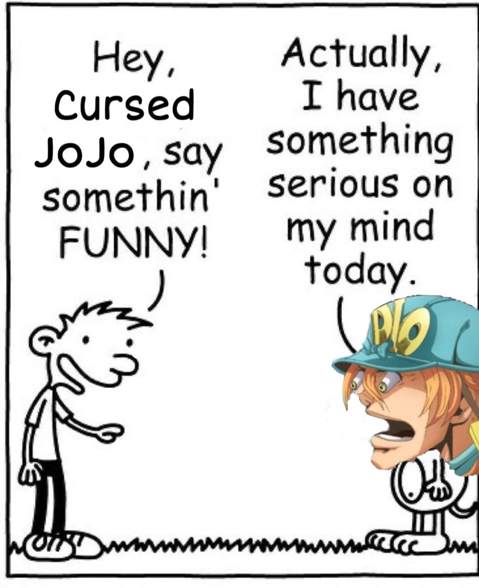 Cursed JoJo tweet media