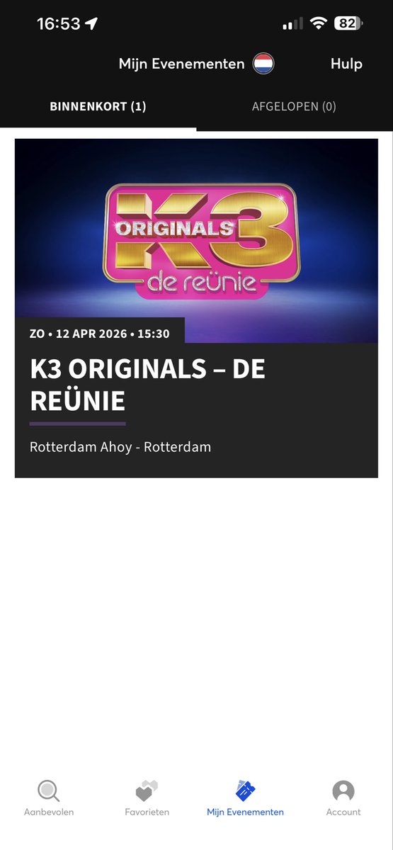 DaarIsRosa's tweet photo. TICKETVERKOOP K3 
12 april, stoel 21 , rij 7, vak af 
Het gaat om 1 ticket. 

Bij interesse laat het me weten ! 

@sunflowermegz 
#k312april #k3ticket #k3originals #k3kaartje https://t.co/HL0g86Vj7E