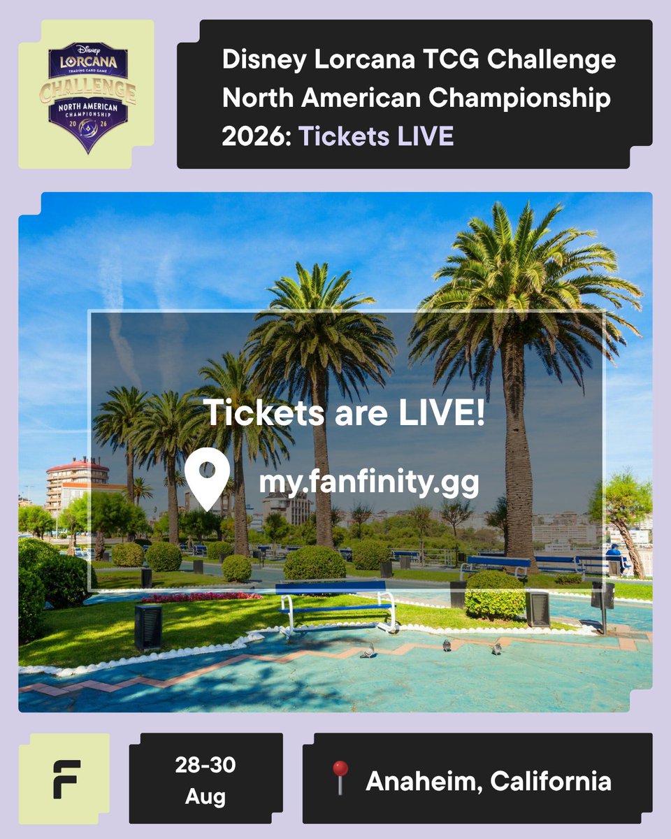 Lorcana tournaments by Fanfinity tweet media