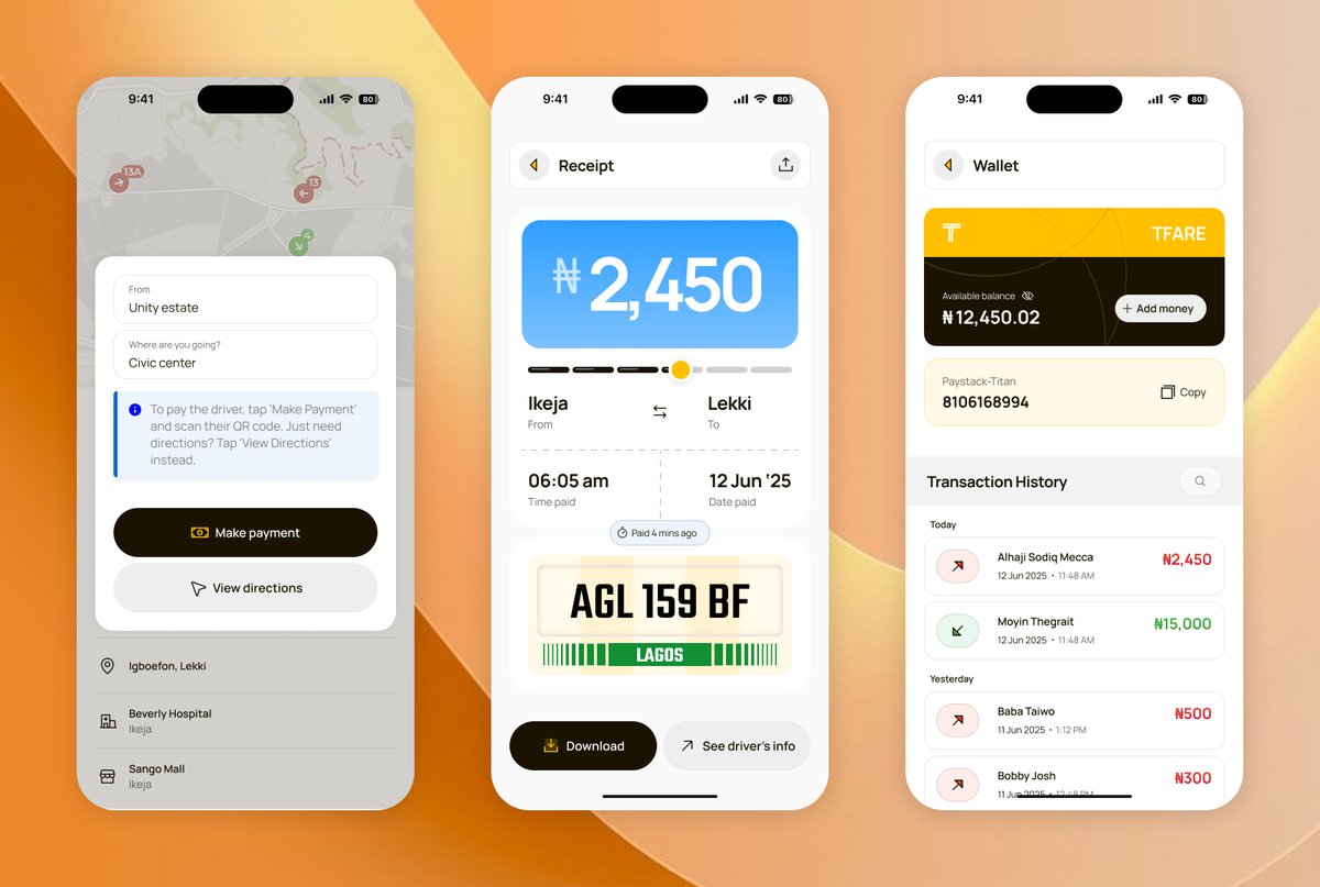 I've been thinking about the daily struggles of public transportation in Nigeria - the change problem, safety risks, forgetting things in the bus, among others.

So I decided to visualize something. A simple app that handles all of this.
Would you actually use it if it existed?