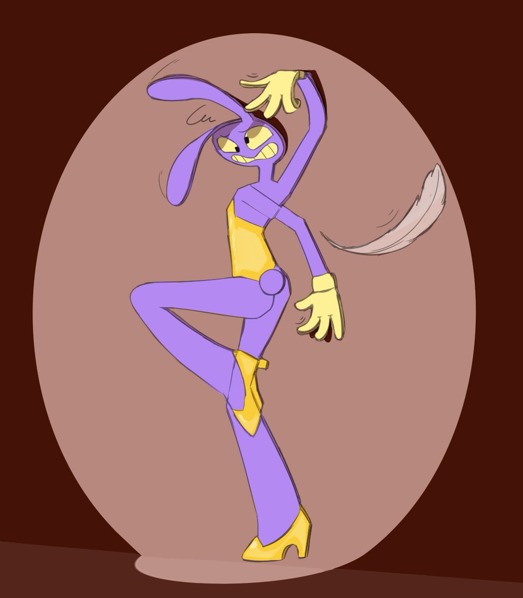 Dunnhier1's tweet photo. Jax the rabbit from the hit series The Amazing Slapstick Torment Nexus https://t.co/KpW1j1M0tD