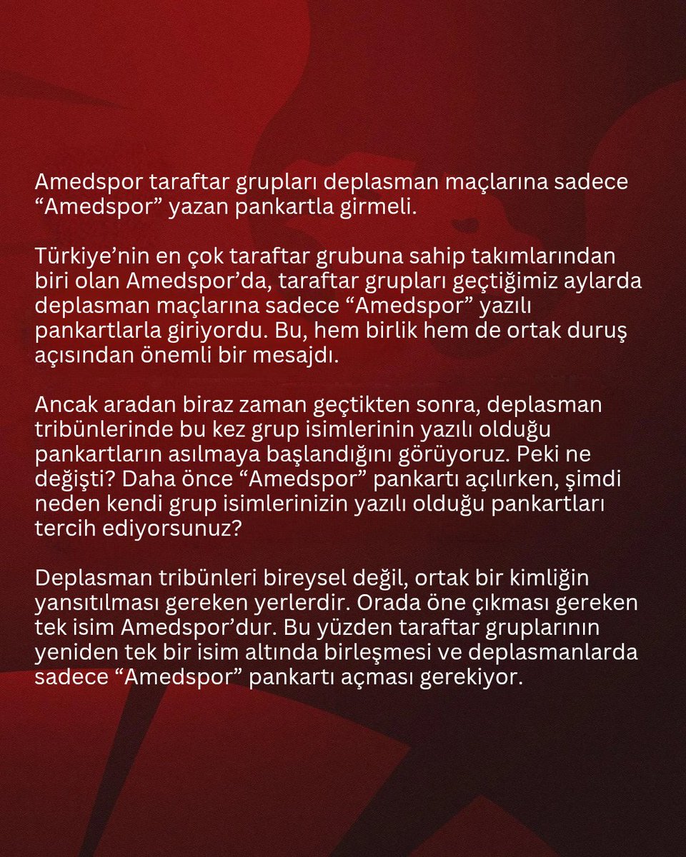 Amedspor’da Bugün tweet media
