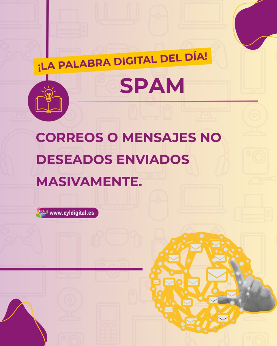 cyldigital's tweet image. 📩 Palabra digital del día: Spam

⚠️ Algunos mensajes de spam pueden incluir enlaces sospechosos o archivos maliciosos, por eso es importante no abrirlos.

👉Descubre formación digital en cyldigital.es 

#Spam #SeguridadDigital #Ciberseguridad #InternetSeguro