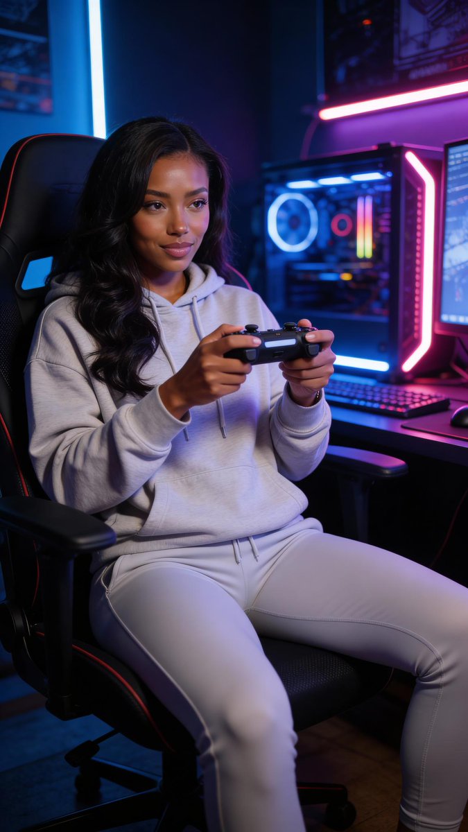 iyannabowantcm's tweet photo. Gaming spaces feel like home to me.#TrueCharmModels #VirtualModel #DigitalMuse #AIInfluencer #AICommunity #AIbaddie #GamerGirlAI #VirtualSiren #DigitalDiva #AIcosplay https://t.co/4xG6OTJP6h