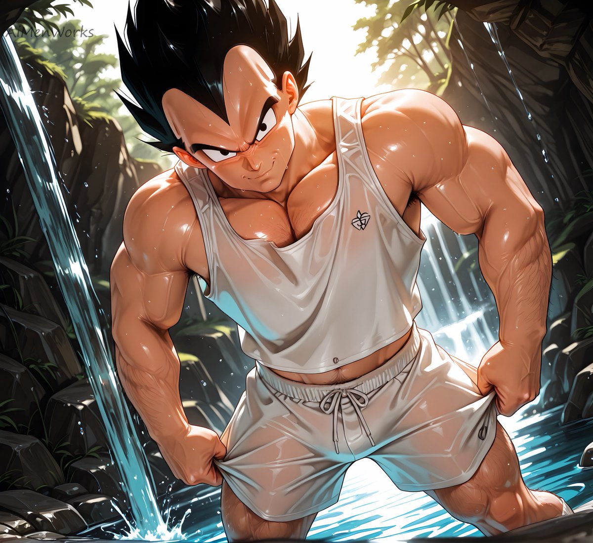 AiMenWorks's tweet image. Strength isn’t given… it’s built.
Vegeta never asked for approval — he became the standard.

#Vegeta #DragonBall #AnimeArt