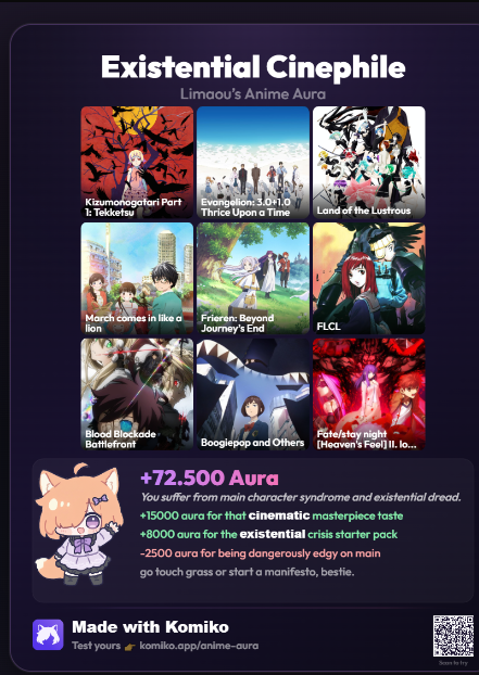 Limaouse's tweet photo. @WagamamaHeegway Peak films, aria é sobre oq? https://t.co/zEDKc5XBfe
