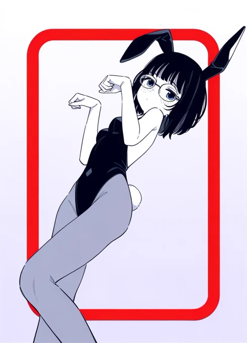 夜中にこっそり新作バニ崎さん。 バニ崎さんとは「バニー黒崎さん」の略なのですが、なにか。