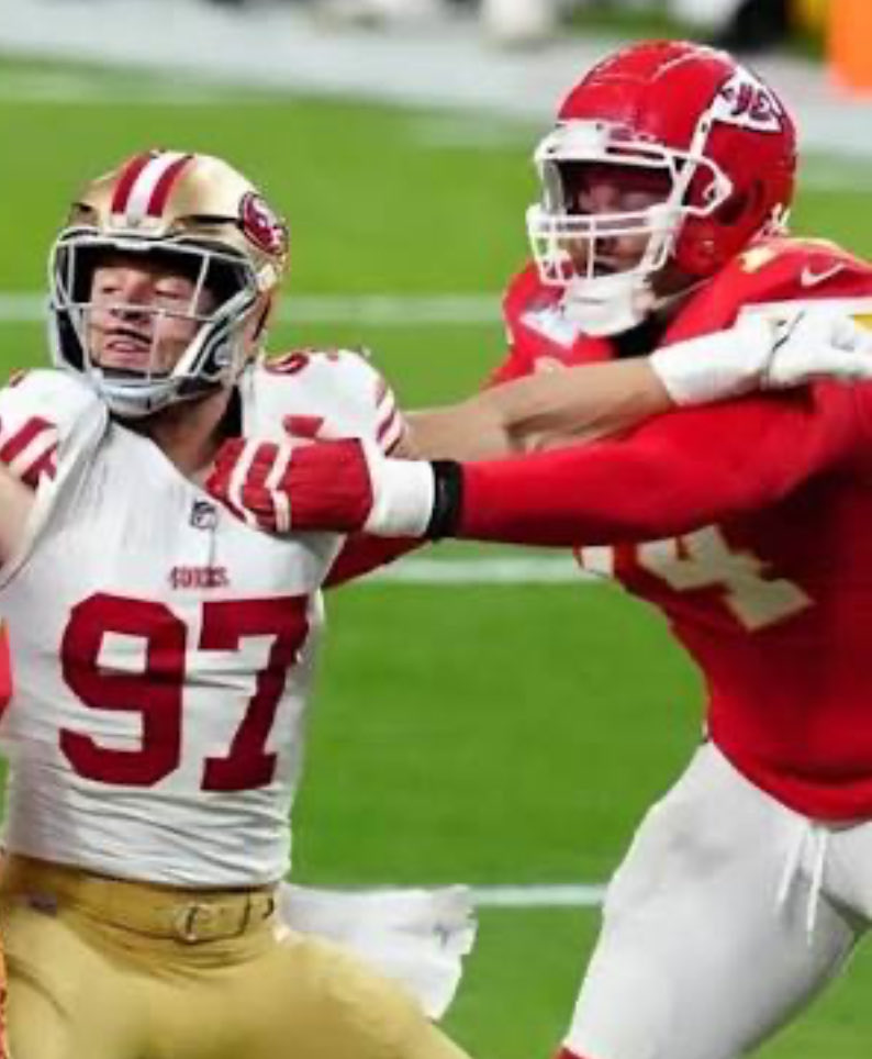Nick Bosa Was Held tweet media
