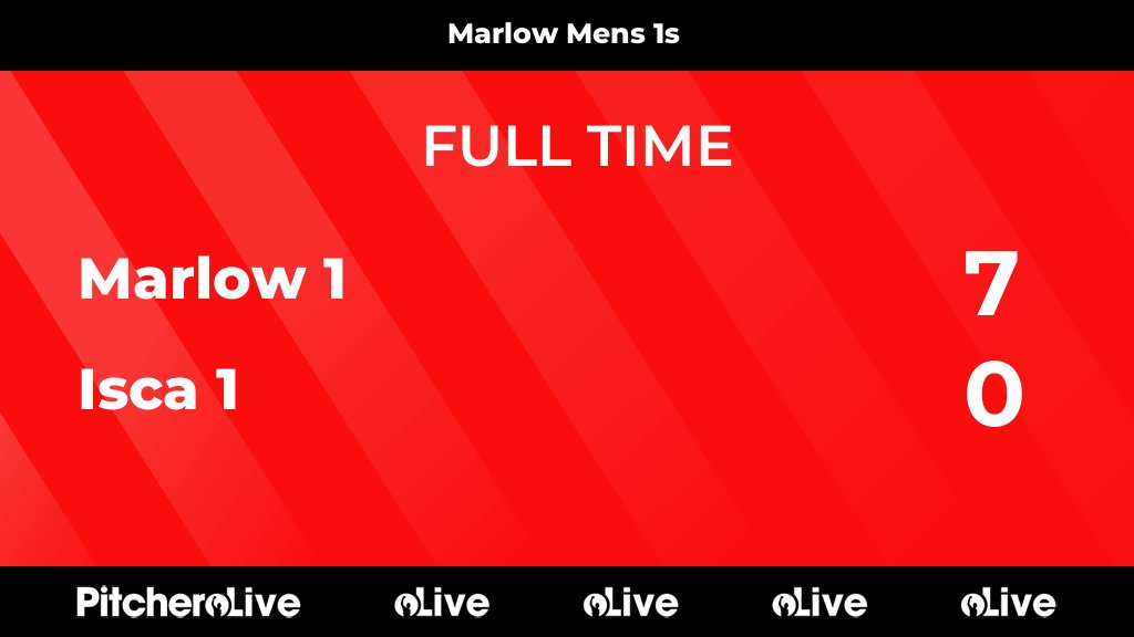 MarlowHC's tweet image. FULL TIME: Marlow 1 7 - 0 Isca 1
#MARISC #Pitchero
marlowhc.co.uk/teams/99134/ma…