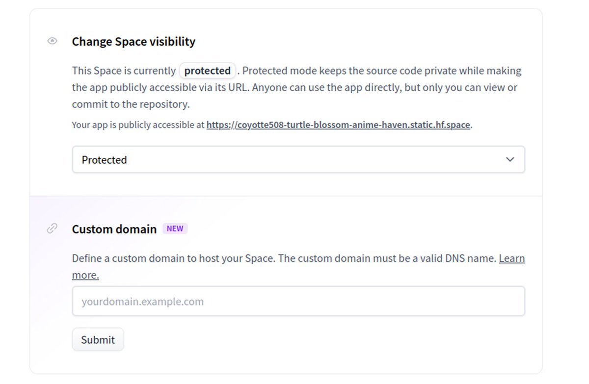 Protected visibility settings