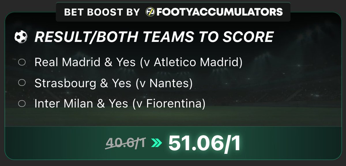 Footy Accumulators tweet media