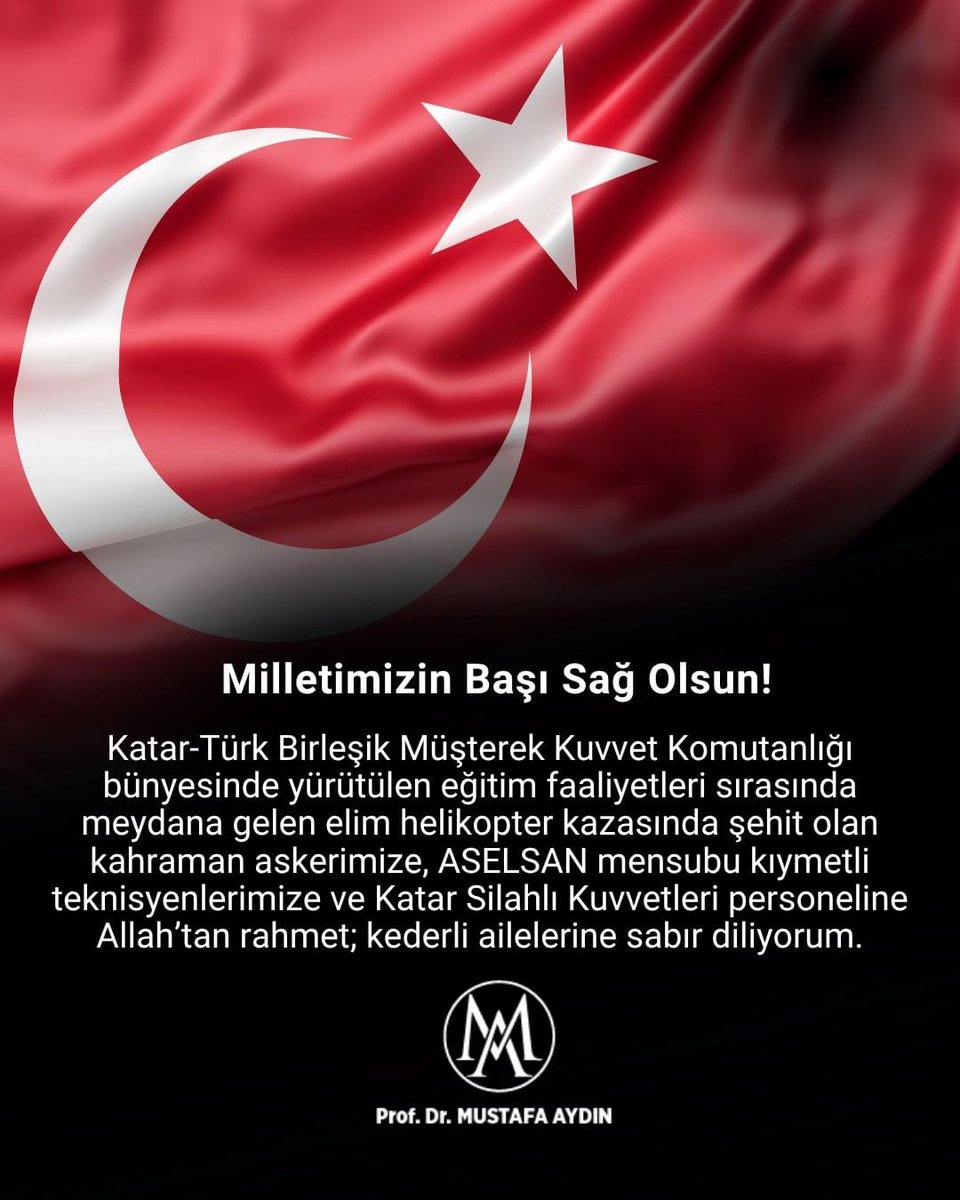 Prof. Dr. Mustafa AYDIN tweet media