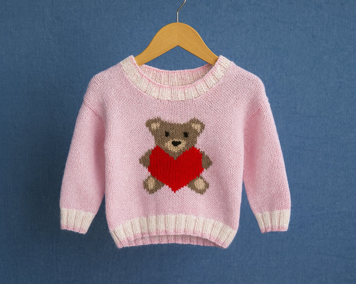 EPPatterns's tweet photo. Love Heart Bear Children’s Jumper Knitting Pattern to fit from birth to 3 years old
For further information, please visit: https://t.co/9Pr1lOdkiJ
#knitting #knittingpatterns #teddybearjumper #teddybearmotif #teddysweater https://t.co/sGL8AGt9Rd