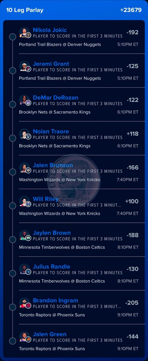 10¢Parlay 🪙 tweet media