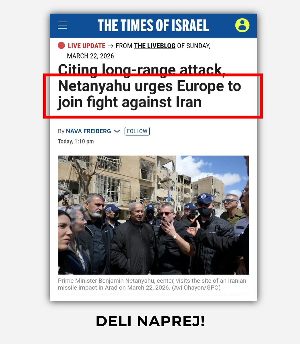 Vsi na volitve! Deli naprej!

Janša je govoril grozljivo resnico, ko je rekel, da se je s prijatelji iz Mosada pogovarjal o dogajanju na Bližnjem vzhodu.

Izrael po EU novači vojskovodje za svojo katastrofalno vojno. Tokratne volitve so morda najpomembnejše volitve te generacije.