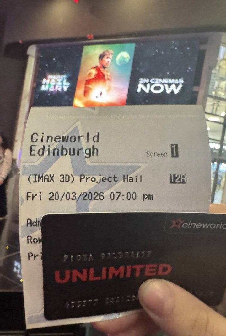 2g_shah's tweet photo. @rinasnights Project Hail Mary in #IMAX3D. https://t.co/inuStRqIbO