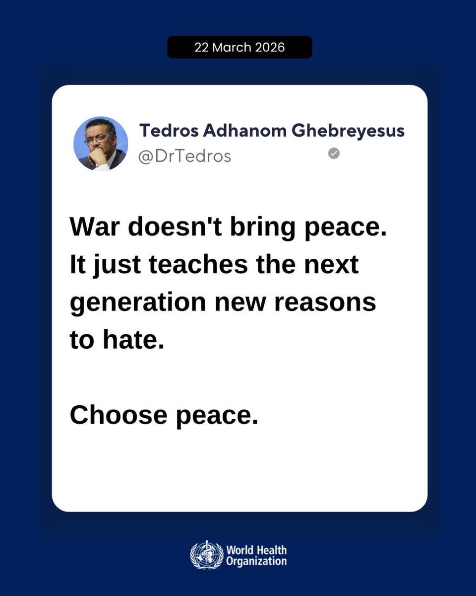 Tedros Adhanom Ghebreyesus tweet media