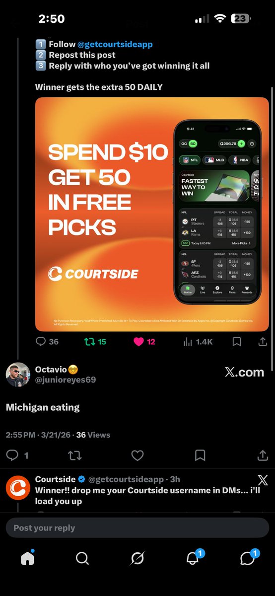 junioreyes69's tweet photo. Shout out @courtsideapp showing love https://t.co/3JbBHeVi5j