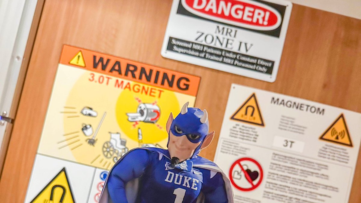 WorkingatDuke's tweet image. Devlin the Working@Duke correspondent recently visited MRI equipment at Duke Raleigh Hospital. But don’t worry! He had a colleague there to help him keep his cool.

See more on Instagram: instagram.com/p/DWM3aGeDSvt/…

#DevlinOnAssignment