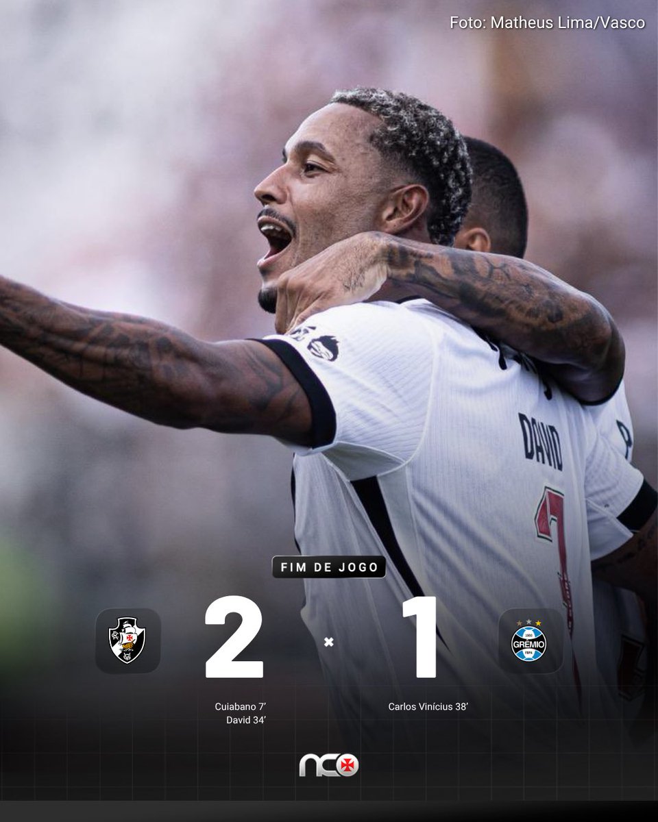 FIM DE JOGO EM SÃO JANUÁRIO! 

VENCE O VASCO DA GAMA! 💢