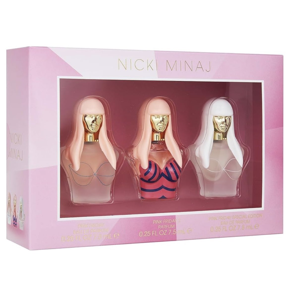 ShopWithNicki's tweet photo. NEW: #PinkFriday2FRAGRANCE @NICKIMINAJ Pink Friday Perfume 3-Piece Travel Size Mini Set on @TikTokShopUSA

$25

Includes:
0.25 Oz Pink Friday Eau De Parfum
0.25 Oz Pink Friday 2 Eau De Parfum
0.25 Oz Pink Friday Special Edition Eau De Parfum

https://t.co/XGfbzLxwbA (@tiktok_us) https://t.co/nqcr3VsNyu