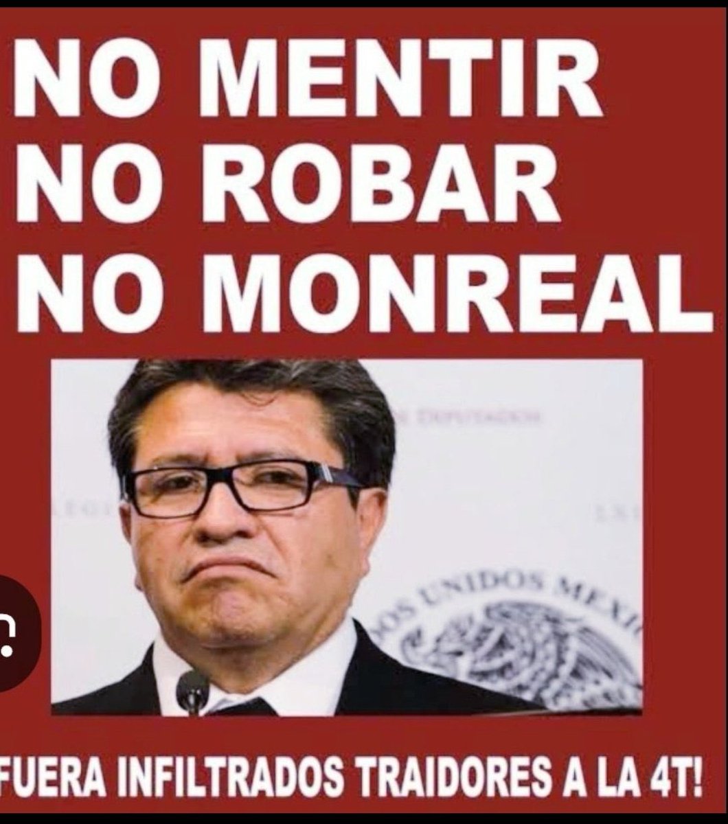 MartinaLpezDeL1's tweet photo. @alecria66611 @Chayro683318 Así de claro @RicardoMonrealA #NoMentir
#NoRobar
#NoMonreal https://t.co/Z26ec00SU4