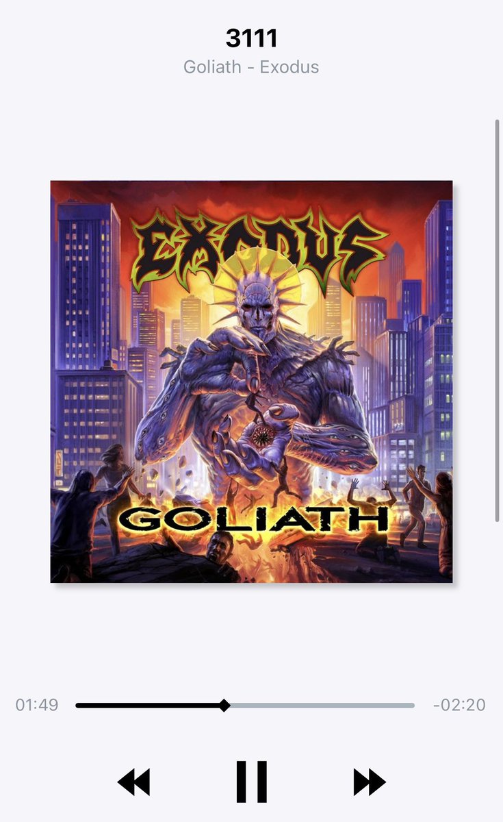 thrashe30536600's tweet image. おはようございます。

今日は、先週ゲットしたEXODUSの新譜でスタートします😊

実はロブのボーカルが苦手だったりするのですが😅 今作はイケるかな！？

#Exodus