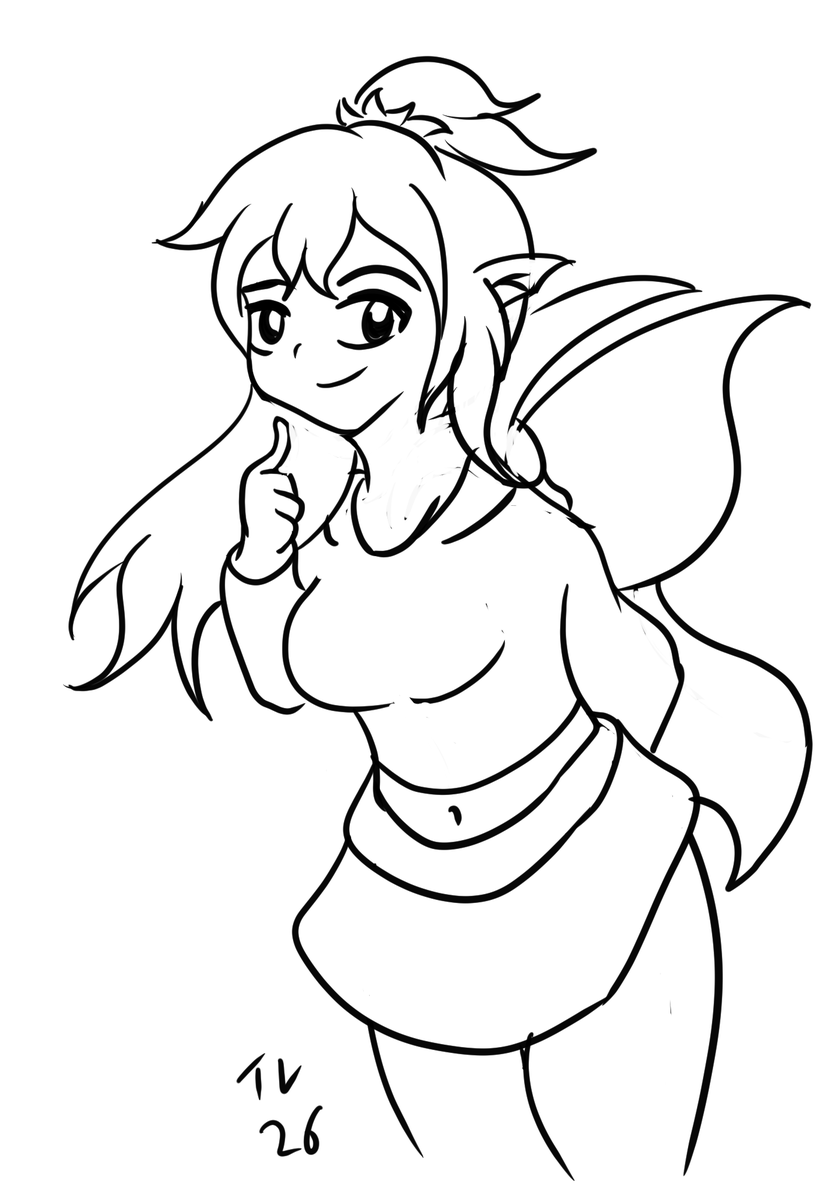 trixievelvetvt's tweet photo. I haven’t drawn in a few years, so I decided to warm up yesterday and drew my sister Duni @DuniStreamer  💜
I’m a little rusty, but I had a lot of fun with this.

Would you all like to see more sketches like this in the future? I’d just be doing them for fun 💕 https://t.co/aDg3xJVbYV