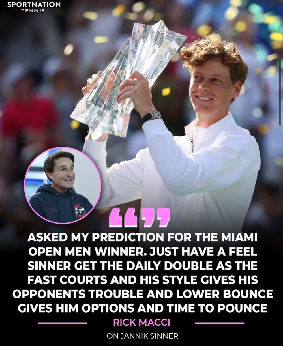 Rick Macci tweet media