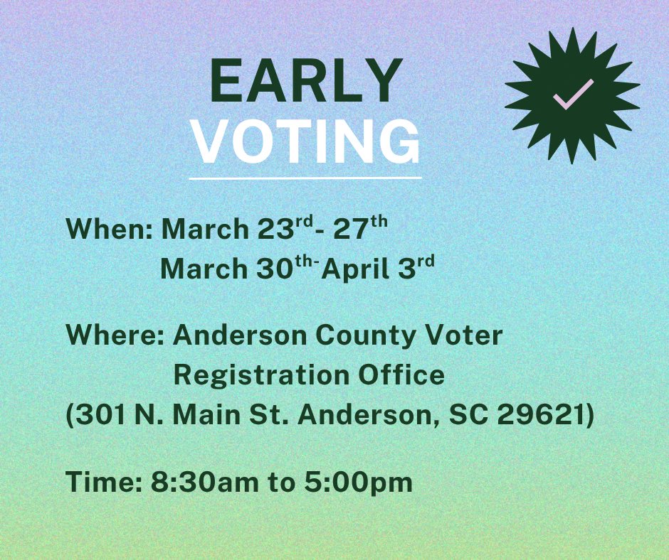 TonyaLWinbush's tweet photo. Vote Tonya Winbush Anderson City Council - Seat 5. Election April 7th “Win With Winbush” https://t.co/vjAct67dqf