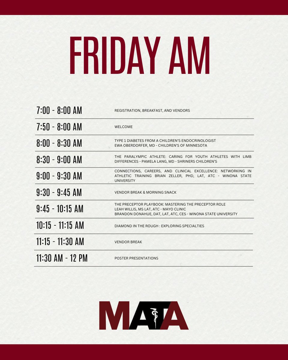 MN Athletic Trainers tweet media