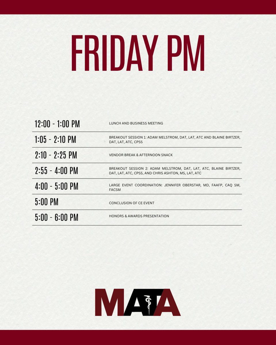 MN Athletic Trainers tweet media