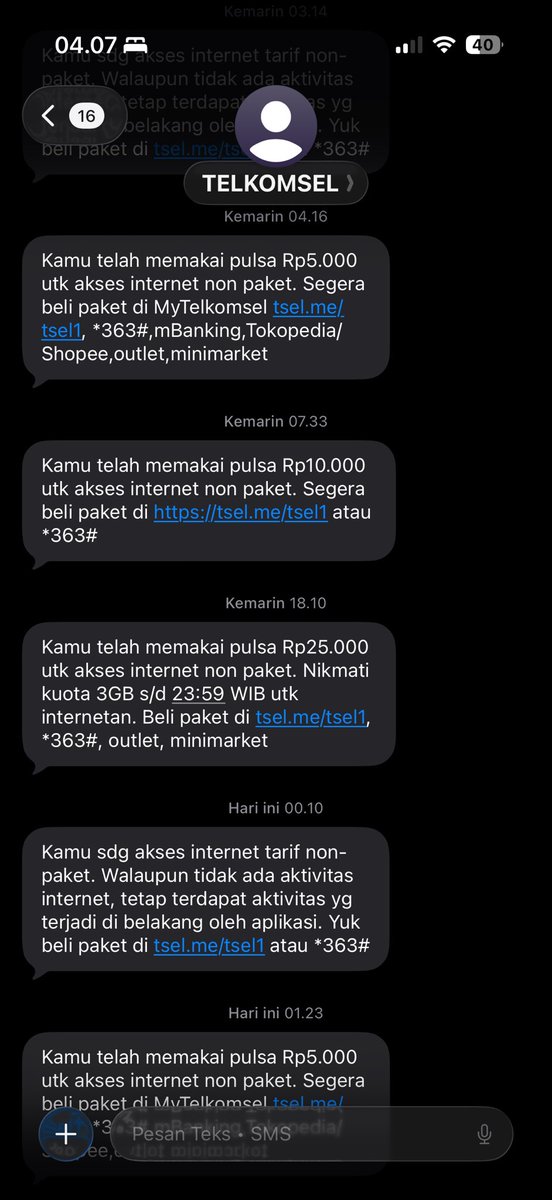 softprettyu's tweet image. sumpah telkomsel berdosa bgt, masa pulsa yg masih ada 70an tinggal 40an padahal dirumah aja pake wifi. gk jelas bgt anjing masa dipotong sesuka dia. kalo gk buka pesan mungkin udah ludes semua pulsa #telkomsel #simpati