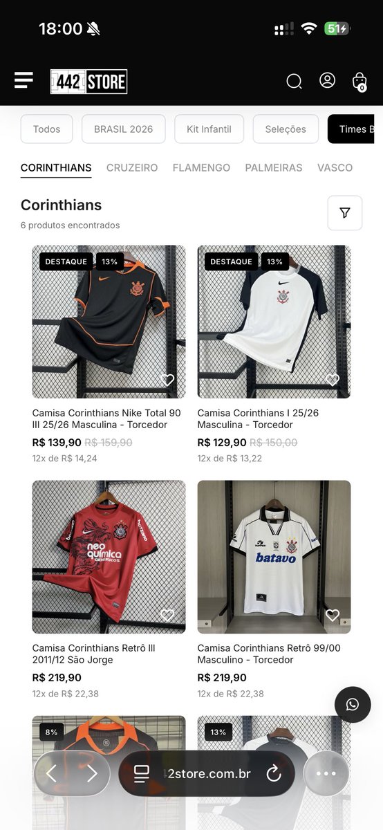 museu_sccp's tweet photo. Hoje é dia de você comprar sua camisa na  @442store_ 

🔥 10% de desconto usando o cupom: MUSEU

🔥 5% de desconto pagando via pix 
📦 Estoque à pronta entrega 
🚚 Frete grátis a partir de R$250

Confira: https://t.co/ptOUgGaJGt https://t.co/3mxvpsEa2R