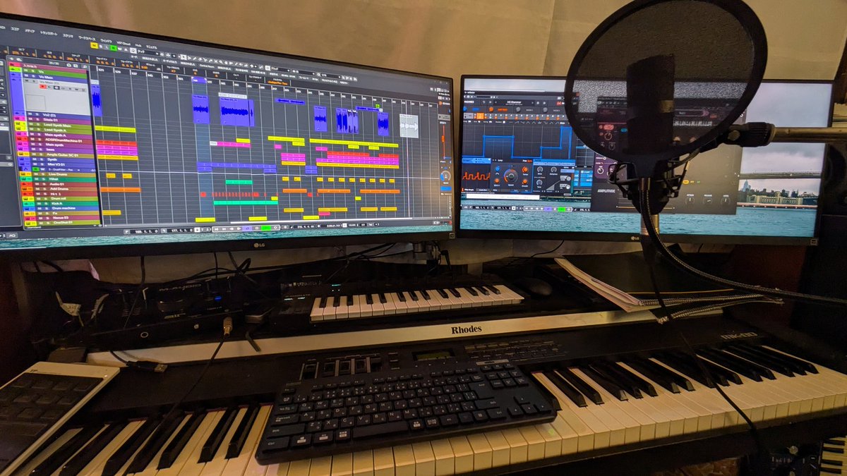 masterlinknaru's tweet photo. 遂に歌入れレコーディング…久しぶりすぎて感覚を忘れたけどとりあえずいい感じかな?日本語歌詞で一曲丸々はシングル曲以来かも。
#マスターリンク
#Masterlink
#再始動 https://t.co/0OKRdtzk0Y