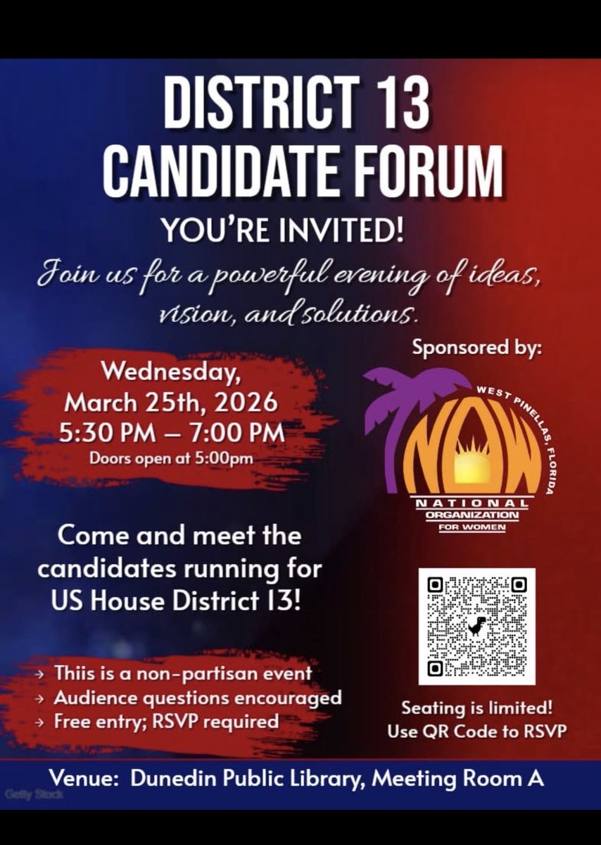 VoteJTF's tweet image. Thank you to the National Organization for Women for hosting this event!
I’m very excited to be attending this upcoming event to present my ideas, vision, and solutions. I’ll see you there.

#VoteJTF
#Congress
#BlueWave
#District13