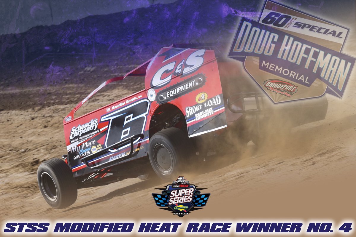 ShortTrackSS's tweet photo. Stewart Friesen, Matt Stangle, Alex Yankowski and Danny Bouc earn Modified Heat wins here at @bridgeportspeed. https://t.co/jwRSpjI1V0