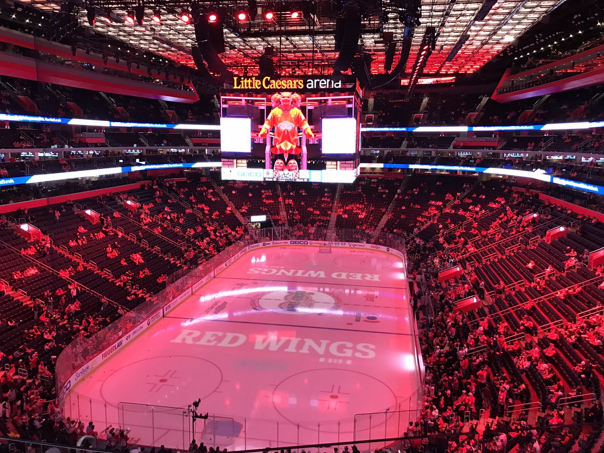 randmag's tweet photo. Sat nite, 3/21, Little Caesars Arena, Downtown Detroit!  Bruins vs Red Wings!  Packed!  National Broadcast on ABC!  

Pics inside w/ last pic the beginning face off.  Wonderful  time with my niece Jozie, her husband Jay, her friend Sarah, my nephew Joshua, and my brother Jordie. https://t.co/T4YBP2CmJK
