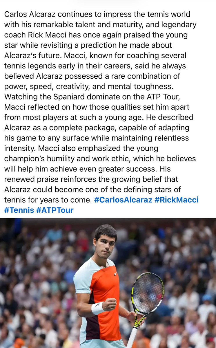 Rick Macci tweet media