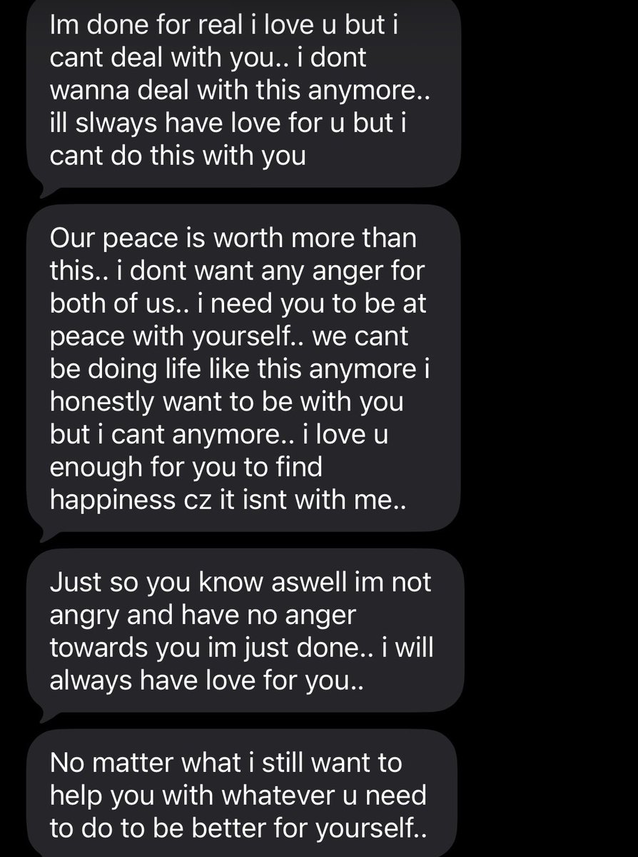 Leidee_Linz14's tweet image. My main motivation to heal as much as I am now. His last text message before 19yrs relo ended. #GoodRiddance it’s my PEACE now!