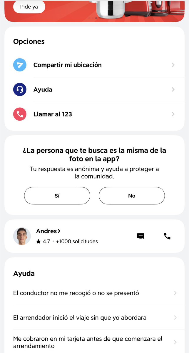 _pipecastillo97's tweet photo. Btw @didicolombia se nota que no tienen ningún filtro frente a los conductores, la persona que conduce el vehículo NAC17H se estrello, me dejó herido en la calle cuando le dije que llamaría a la policía y fuera de todo me cobró el servicio. Que pésimo servicio. Adjunto evidencia https://t.co/ZZxsXf4S1i