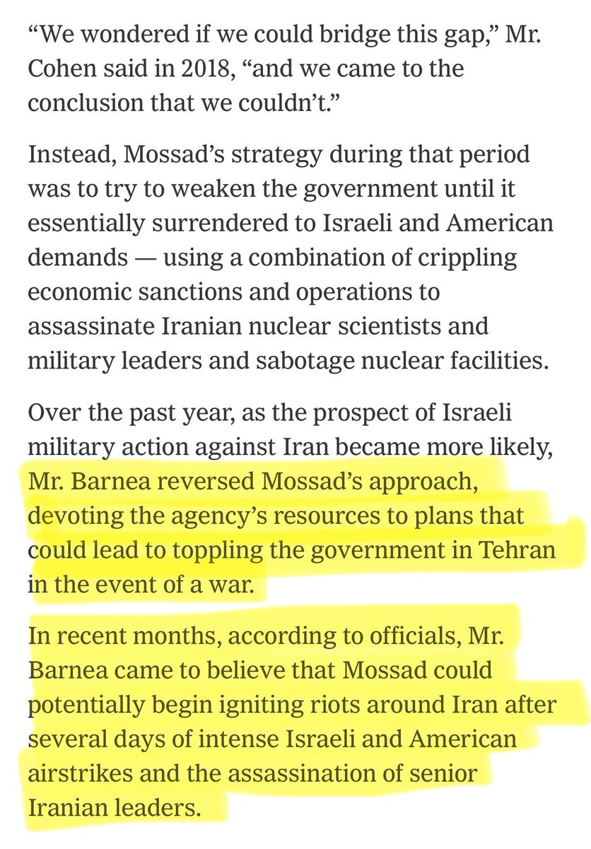 💥Main points: Its now accepted fact that Israel is to blame for this war. Within that, someone decided Mossad will be the scapegoat, with main culprit Mossad director David Barnea. His predecessor, Netanyahu's man Yossi Cohen, is cleared. The PM was again misled by intel chiefs.