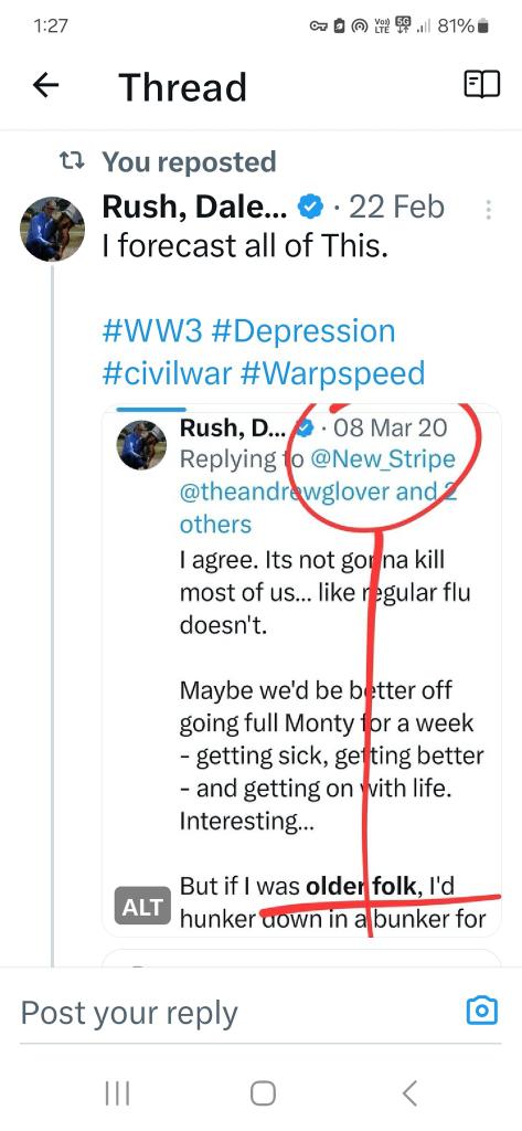 Rush_Daley's tweet image. I guarantee you, as someone who predicted this, we cannot wait for normal election cycles to resolve this:

#ThirdPartyOption #3PO
#limitedC19amnesty
#revolution
#HybridRevolution
#PeacefulRevolution
#SCHEDULEDREVOLUTION

Vs
#extinctionlevelevent #ELE