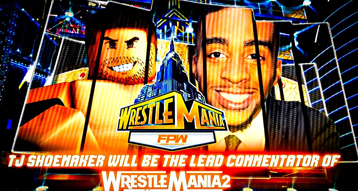 OFFICALFPW2's tweet photo. ONE OF RW MOST LOVED INTERVIEWERS AND COMMENTATORS. TJ SHOEMAKER WILL BE THE KEAD COMMENTATOR FOR FPW WRESTLEMANIA 2
@godmodetj https://t.co/xTfy9AgFdH