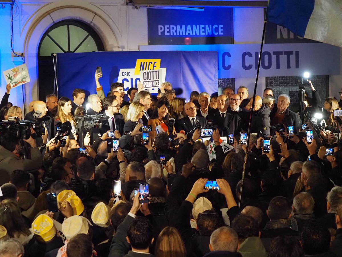 Bravo Eric ! 👏 
Quelle campagne, quelle brillante élection à la tête de la ville de Nice

Les Niçoises et les Niçois ont choisi ce soir de te faire confiance. Je sais déjà que tu en seras digne. Ta franchise, ton attachement à cette ville, à son histoire, ont fait la différence.