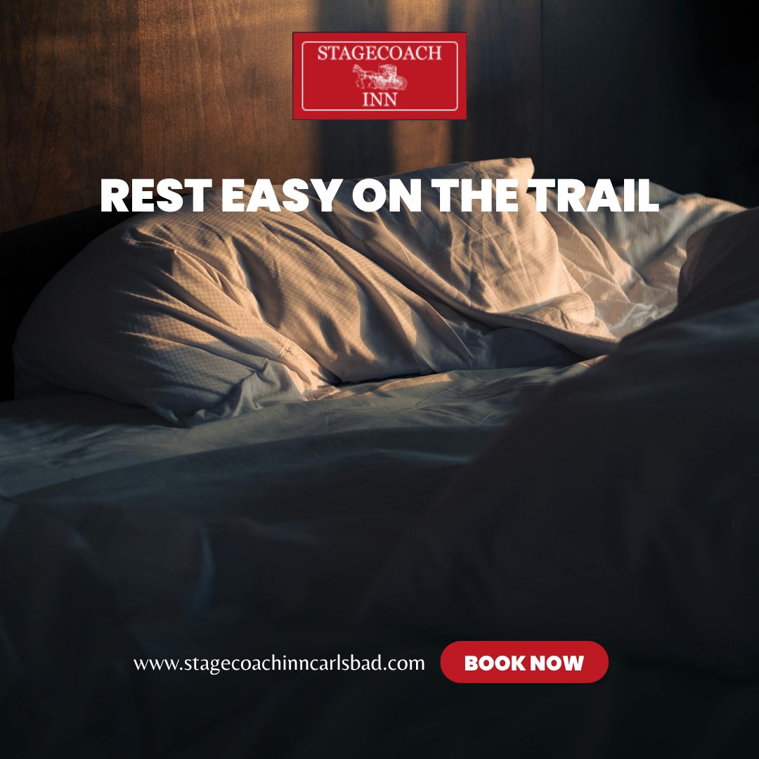 StageCoachInnNM's tweet photo. Rest easy on the trail 🛏️

Book now at Stagecoach Inn Carlsbad and enjoy a comfortable, convenient stop during your travels.

🌐 https://t.co/gAR5IR07WI

#StagecoachInn #CarlsbadNM #RestEasy #TravelNewMexico #BookNow https://t.co/A0WPQTauF0